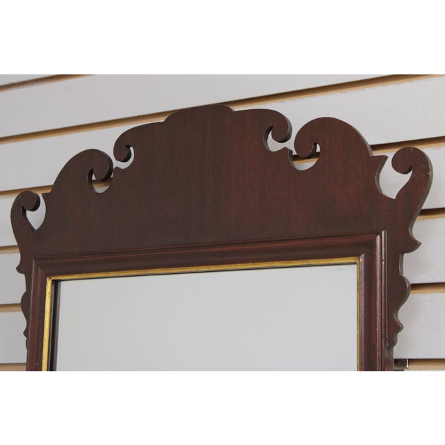 Chippendale Friedman Brothers Chippendale Mahogany Mirror For Sale - Image 3 of 14