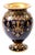 Antique Coalport Jewelled Cobalt Blue Porcelain Baluster Vase, 1880 For Sale