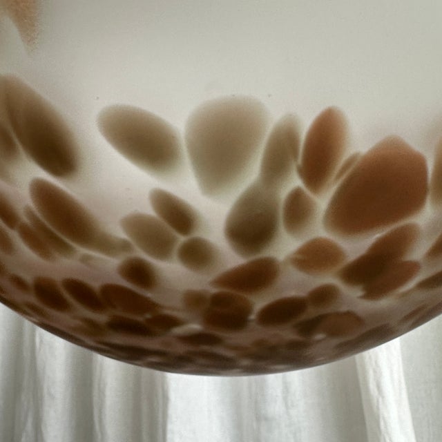 Mid-Century Italian Murano Glass Globe Pendant with Brass, 1970s For Sale - Image 9 of 18