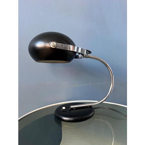 Vintage Space Age Brown Table Lamp from Herda For Sale - Image 11 of 13