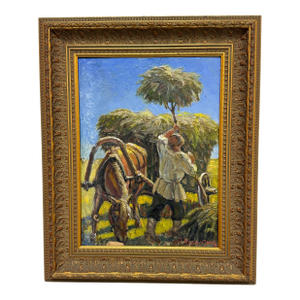 Alexander Alexandrovich Karamzin Framed Oil on Canvas, Mid 20th Century