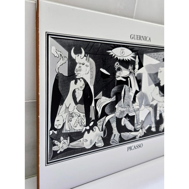 Late 20th Century Vintage Picasso ‘Guernica’ Ceramic Tile Wall Plaque, Made in Spain For Sale - Image 5 of 10