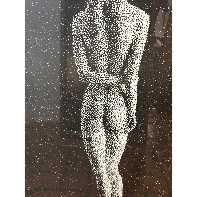 1980s Large Post Modern Nude Signed Lithograph For Sale - Image 9 of 13