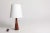 1950s Mid-Century Danish Rosewood Table Lamp, 1950s For Sale - Image 5 of 8