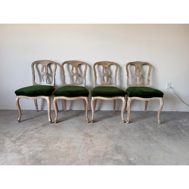 Vintage French Country Rococo-Style Drop-Leaf Dining Set – 5 Pieces For Sale - Image 4 of 16