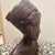 Wood Vintage Art Deco Balinese Woman Bust – Hand-Carved Mahogany Wood Sculpture For Sale - Image 7 of 11
