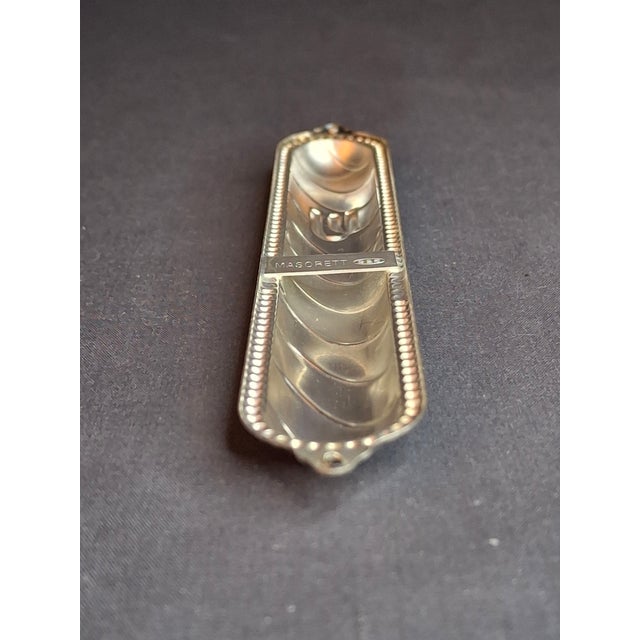 Vintage Masorett Israel Sterling Silver 925 Mezuzah Case Diagonal Ribbed Beaded For Sale - Image 9 of 11