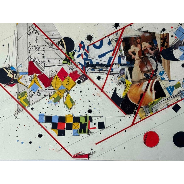 Collage and mixed media on paper, 52x76,5 cm. Signed and dated Middleton '87 Signed by Maker