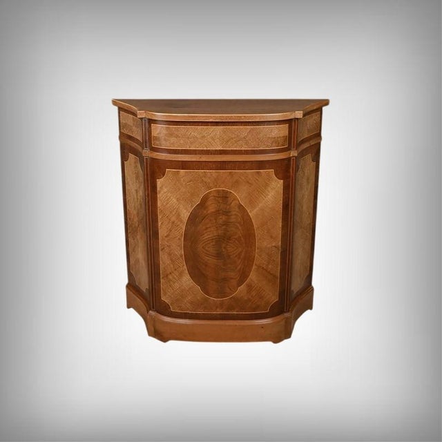 Marquetry Console Table in Mahogany For Sale - Image 12 of 12