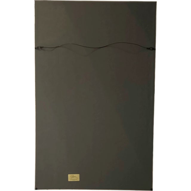 Blue Vintage Norway Snow Sun Fun Ski Travel Tourism Framed 1967 Poster 41"h For Sale - Image 8 of 9