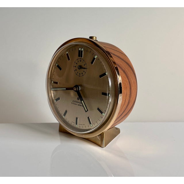Early Edition Model Trivox Silentic Table Clock from Junghans, West Germany, 1960s For Sale - Image 4 of 18