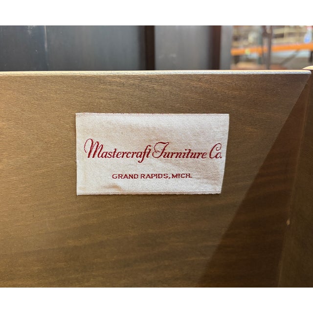 Mid 20th Century Hollywood Regency Burl and Brass Armoire by Mastercraft For Sale - Image 13 of 18