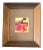 Original Vintage Abstract Painting Distressed Wood Frame For Sale