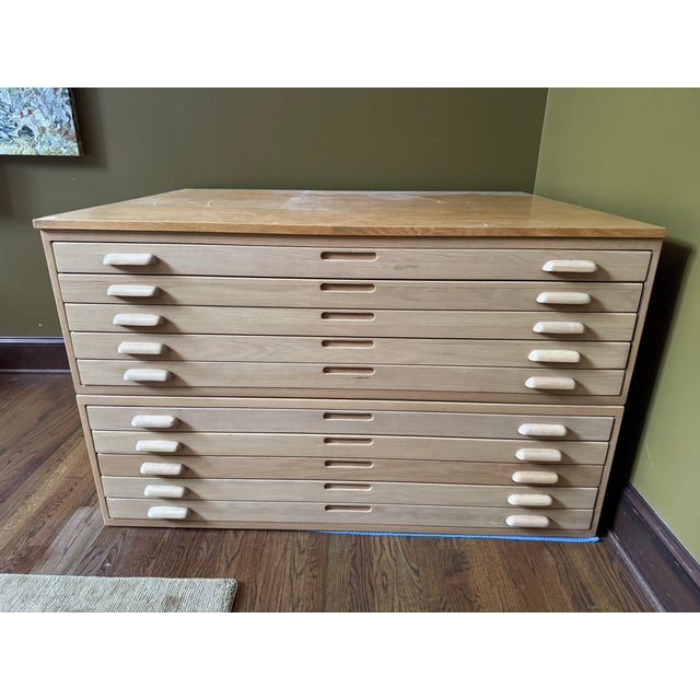Mid-Century Modern 1980s Flat File Map Cabinet For Sale - Image 3 of 10
