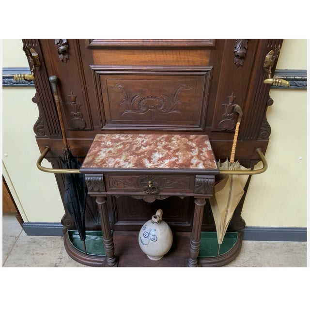 Antique Neo-Renaissance Wall Wardrobe, 1880 For Sale - Image 11 of 12