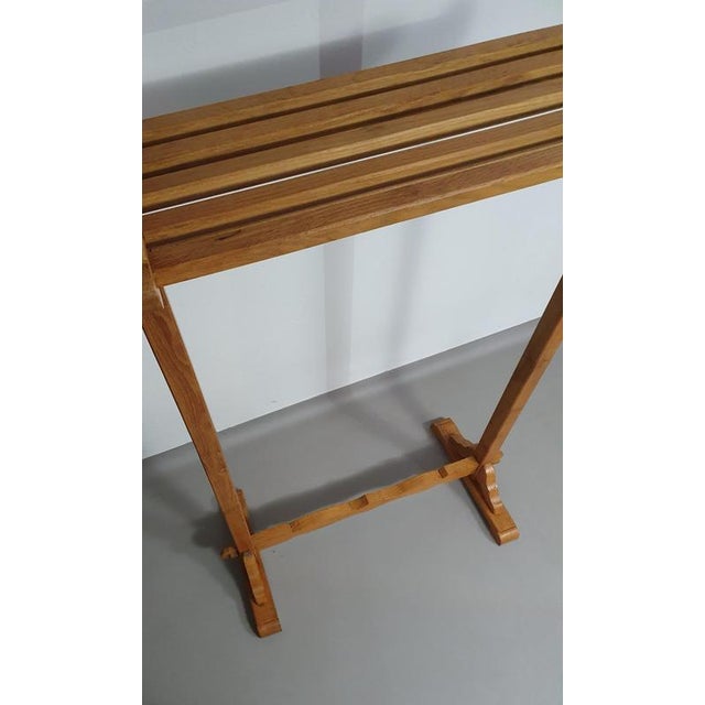 Wood Oak Floor Coat Rack For Sale - Image 7 of 18