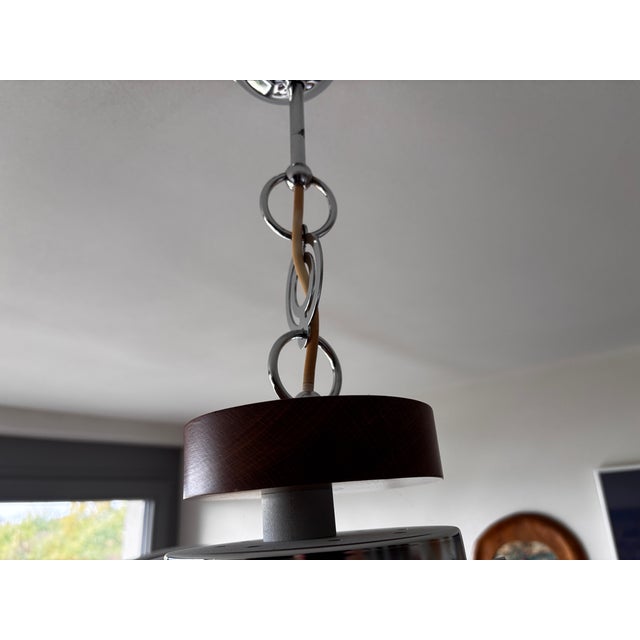 Vintage Murano Blown Glass Pendant Light from Mazzega, Italy, 1970 For Sale - Image 3 of 10