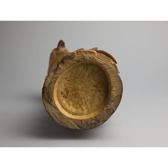 Japanese Meiji Period Carved Boxwood Okimono of a Hawk, Joel & Margaret Chen Collection For Sale - Image 14 of 15