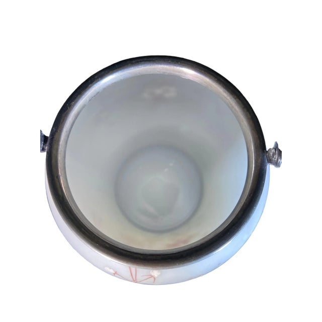 Cream Late 19th Century Mt. Washington Milkglass Biscuit Jar For Sale - Image 8 of 9