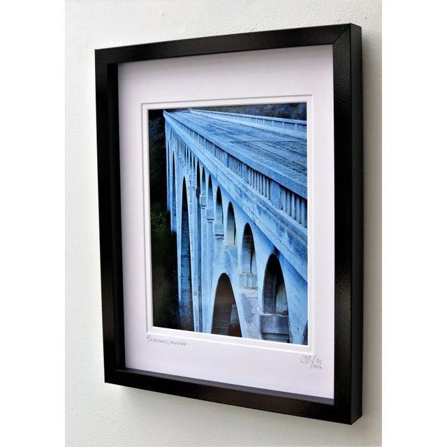 Blue Arches, California, II. Digitally enhanced color print. Beautiful depth of field/perspective and atmosphere. Gloss...