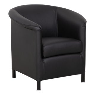 Aura Armchair in Black Leather by Paolo Piva for Wittmann For Sale