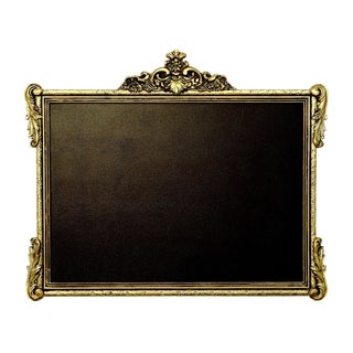 Gold Rectaular Chalk Board For Sale