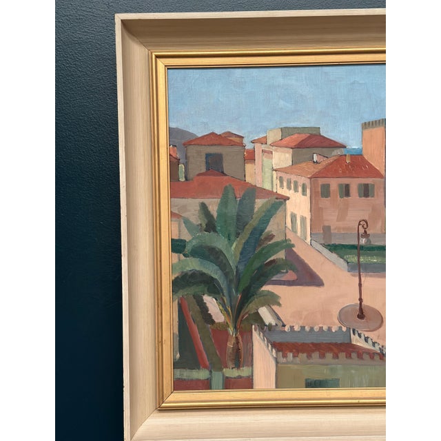 Mid-Century Modern K. Berthel, Motif from Italy, 1949, Oil Painting on Canvas, Framed For Sale - Image 3 of 18
