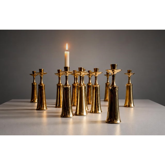 Metal Candleholders by Jens Harald Quistgaard for Dansk Design, 1950s, Set of 2 For Sale - Image 7 of 7
