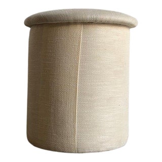 1980s Vintage White Stool For Sale