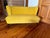 Restored yellow club sofa, 1950s. 1950s cocktail sofa. Very well constructed sofa, fully spring seat with a solid beech...