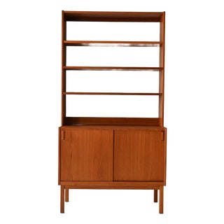 Scandinavian Bookcase in Teak by B. Fridhagen for Bodafors, 1960s For Sale