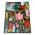 1970s Abstract Mixed Media Painting Invisible Hearts For Sale