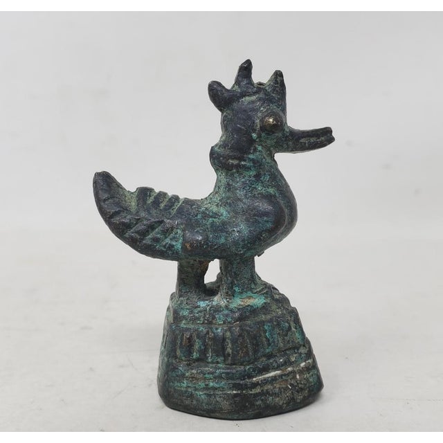 Vintage Six Graduated Opium Weights - Antique Asian - Burma - Bronze - Hintha Bird Duck For Sale - Image 9 of 18