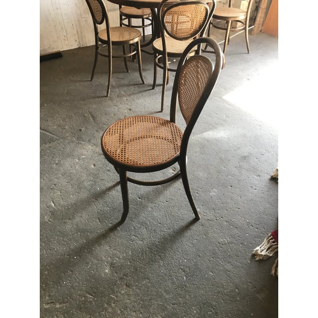 Wood Oval Dining Chairs & Table in Wood Cane, Germany, 1960s, Set of 7 For Sale - Image 7 of 13