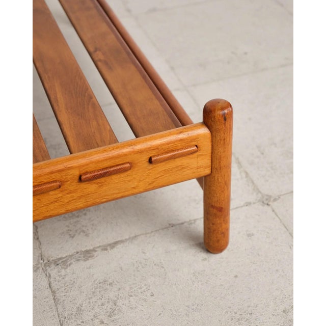 Brown Daybed in Teak and Bouclé Upholstery, Denmark, 1960s For Sale - Image 8 of 17