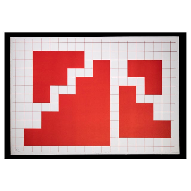 Nicola Carrino, Situation A, Original Lithograph, 1970 For Sale