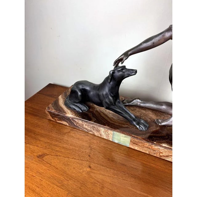 Brown Mastiff Sculpture by G. Arisse For Sale - Image 8 of 9