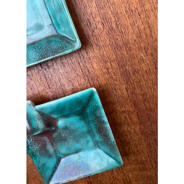 Mid-Century Ceramic Stacking Ashtrays with Wooden Boxes, 1960s, Set of 5 For Sale - Image 5 of 18