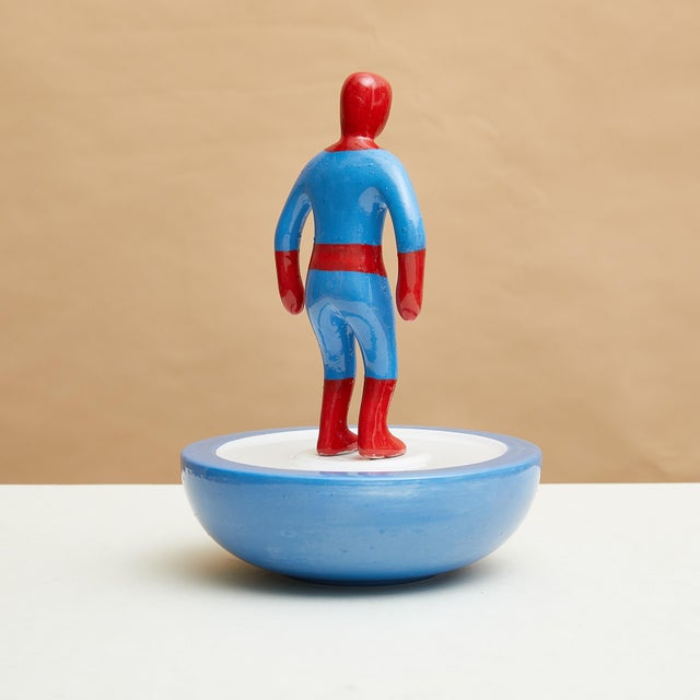 Subbuteo Ornament Sculpture in Double-Mold Ceramic from Artigianato Italiano, in Flawless conditions. Designed from 2000 I...