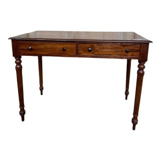 English Mahogany Writing Desk For Sale