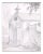 André Roland Brudieux - the Church - Original Pencil on Paper - Mid-20th Century For Sale