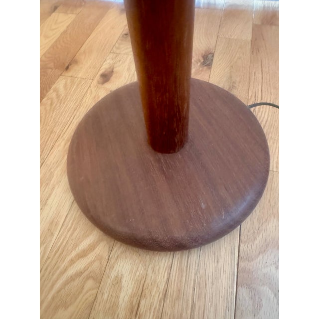 Mid-Century Modern Vintage Danish Modern Style Teak Floor Lamp For Sale - Image 3 of 7