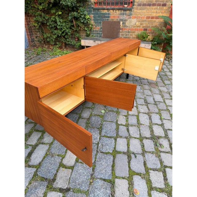 Teak Sideboard with Lock, Germany For Sale - Image 3 of 11