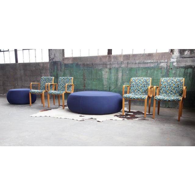 Blue 1990s Postmodern Pix 137 3 Seat Ottoman by Ichiro Iwasaki for Arper Modular For Sale - Image 8 of 11
