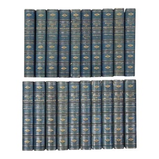 19th Century Leather Bindings "The Works of George Eliot" Books - Set of 20 For Sale