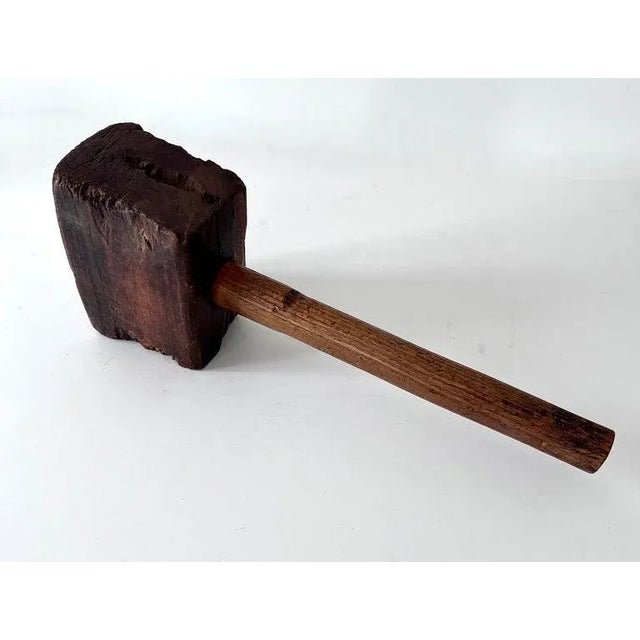 Early 20th Century Hand Made Wooden Mallet For Sale - Image 5 of 7