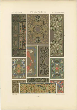 Pailon, Renaissance Decorative 1500s-1600 Panels, Plate LXIX, 1869, Print