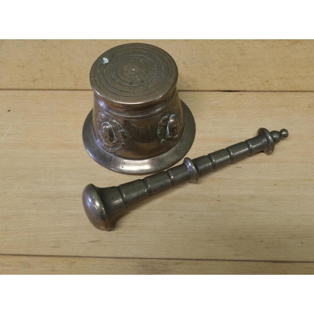 Bronze Gothic Pestle and Mortar, Set of 2 For Sale - Image 6 of 7