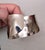 Vintage 1977 Signed Napier Book Piece Rhodium Plated Wavy Cuff Bracelet For Sale - Image 9 of 11