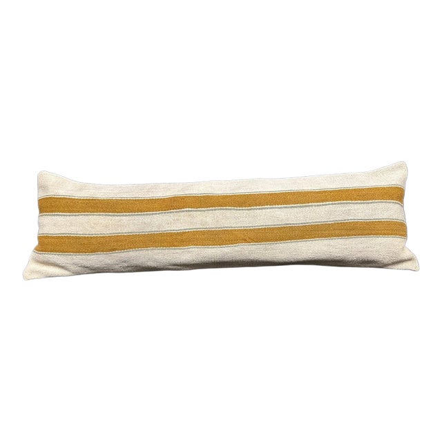 Turkish Hemp Pillow Cushion Natural Beige Brown Cushion Cover 14x45 For Sale